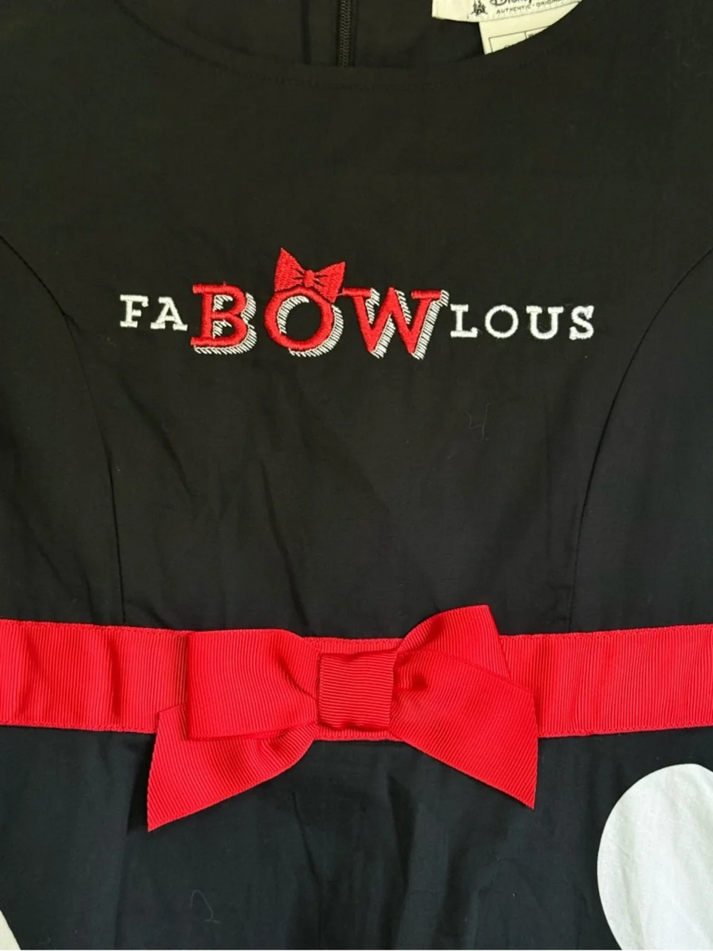 NEW Disney Parks Minnie Mouse FaBOWlous Polka Dot Dress Girls Size Large